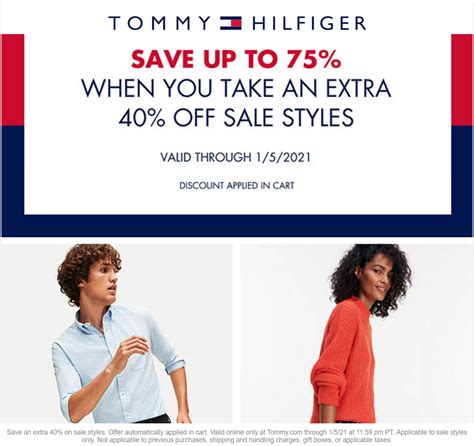 tommy hilfiger coupons